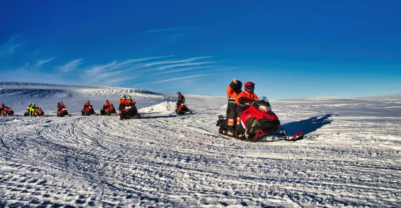 From Geysir: Snowmobile Adventure on Langjökull Glacier — snowmobile tour in Iceland