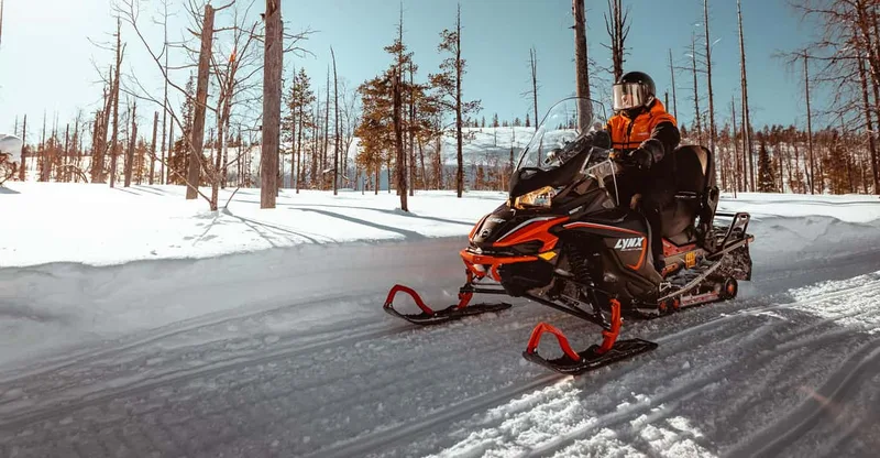 Snowmobile Adventure for Adults — snowmobile tour in Saariselkä