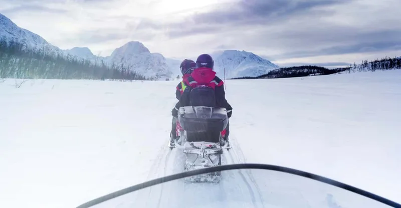 From Tromsø: Snowmobile Safari in the Lyngen Alps - 12:30 PM — snowmobile tour in Tromsø