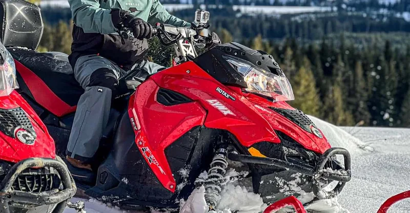 From Krakow: Snowmobile adventure and Thermal Baths tour — snowmobile tour in Zakopane