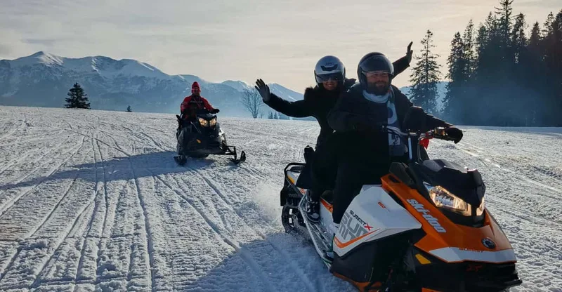 Krakow: Snowmobile quad Thermal Baths Zakopane Full Day Tour — snowmobile tour in Zakopane